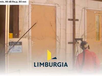 Succesvol getest: Brandproef 90min brandwerend i.c.m. 46dB Rw,p geluidwerend en 80mm dik.